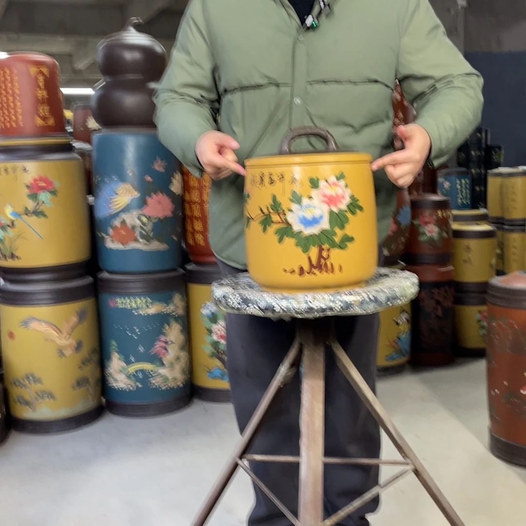 宜兴原矿紫砂茶叶罐