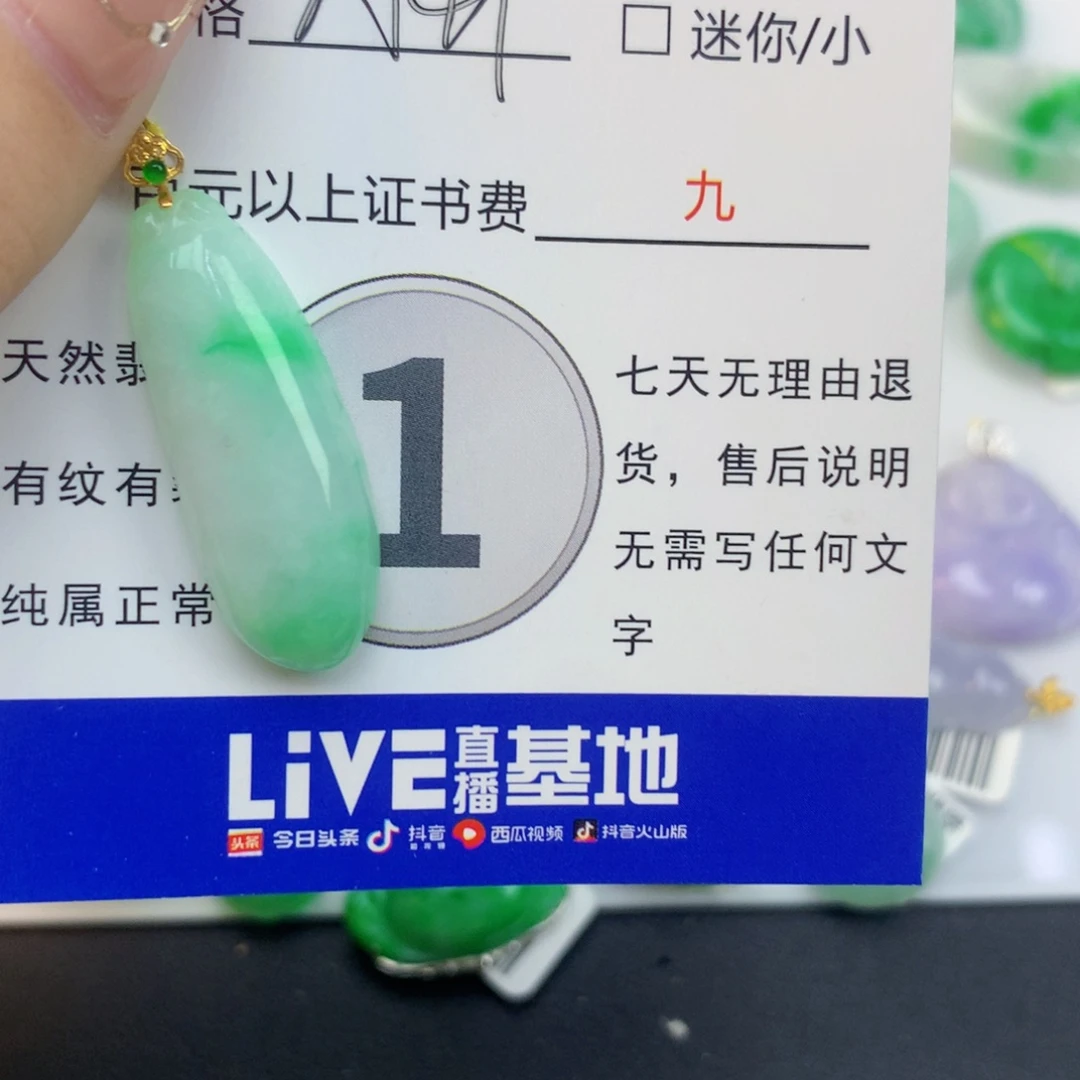 翡翠18K金镶嵌颈饰翡翠