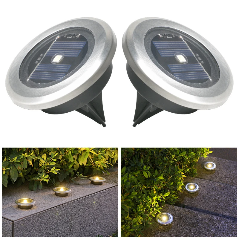 户外太阳能地埋灯新款光控不锈钢插地草坪灯庭院花园防水别墅地灯