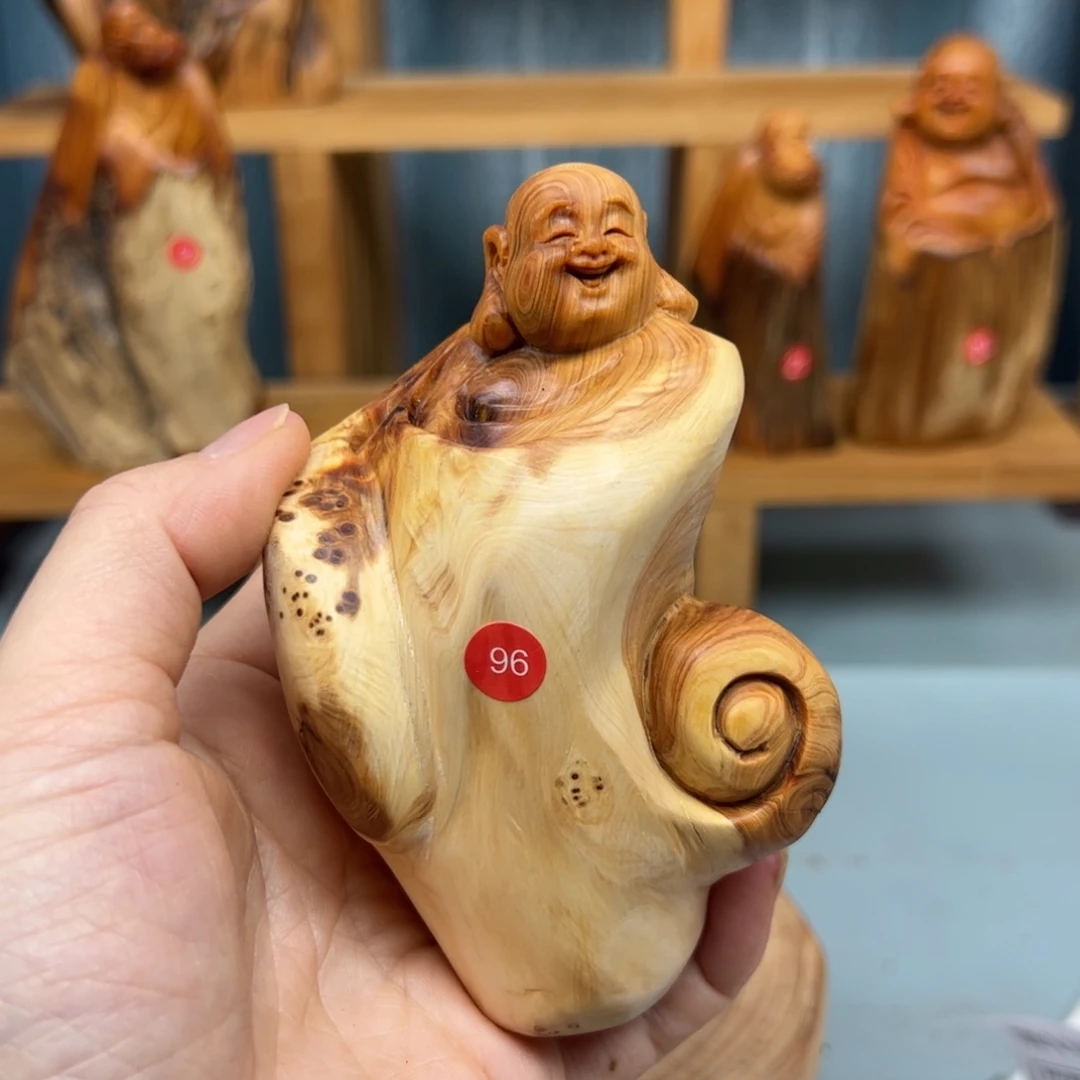 如***影木崖柏木摆件手把件，