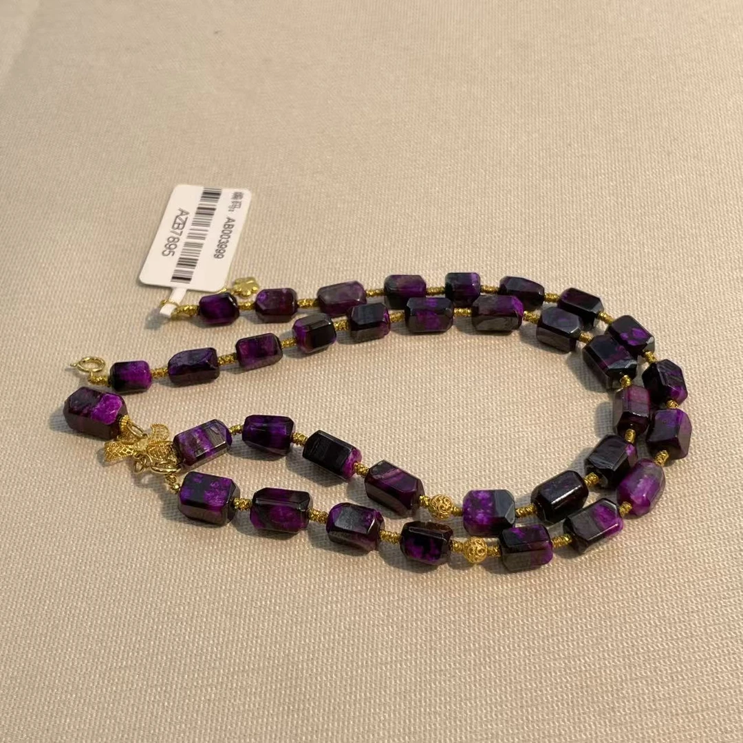 南非舒俱来夹层红丝绒钻切蝴蝶项链18k/40cm（友梅）AZB7895