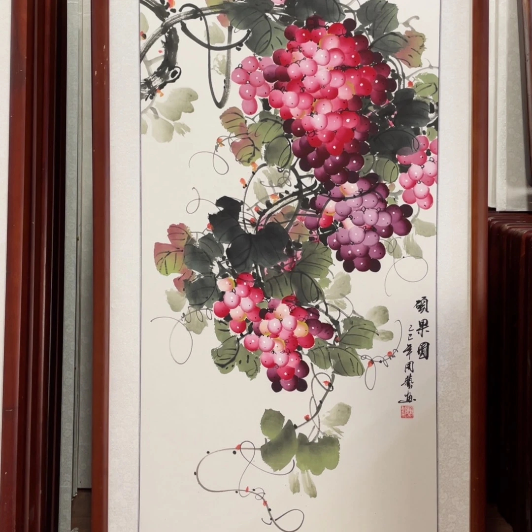 国画带框尺寸63*123厘米