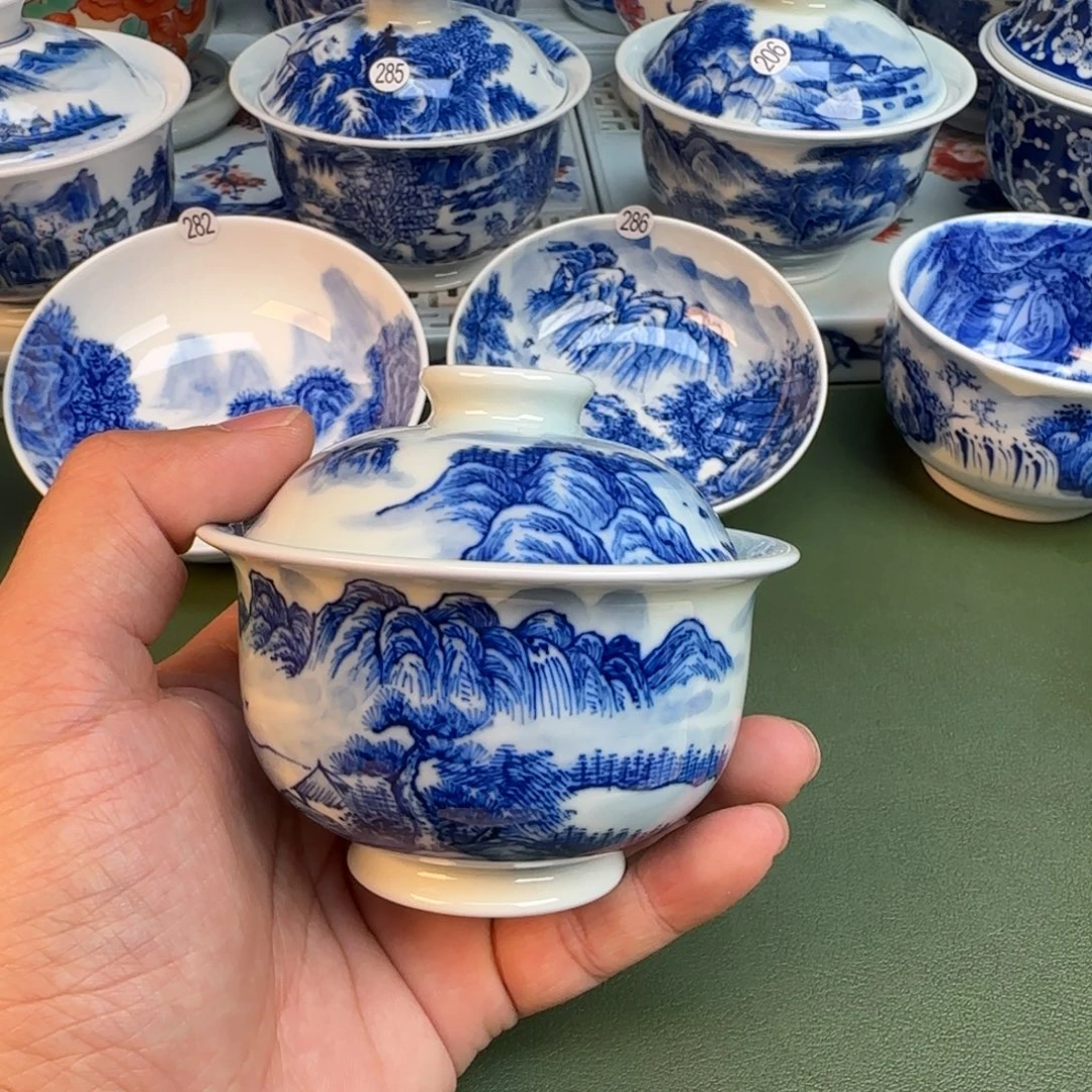 陶纯手工纯手绘茶具208