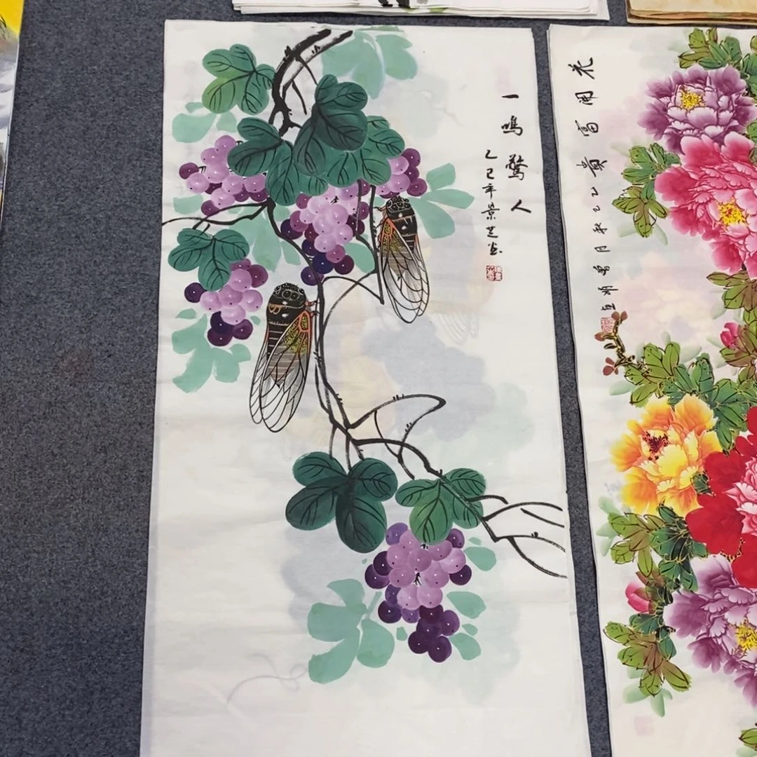 国画尺寸100✖️50三尺手绘画