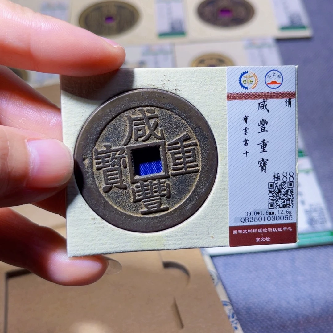 N***u铜臻品紫昕咸丰当十0055