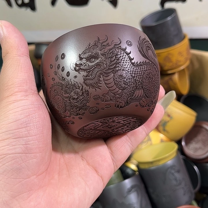 茶杯紫砂全手工紫砂主人杯