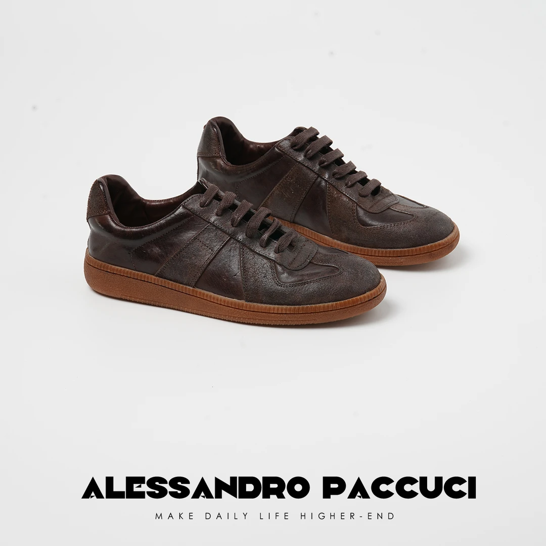 AP洛哥25098X 头层马皮 做旧水洗精湛手工 复古休闲板鞋