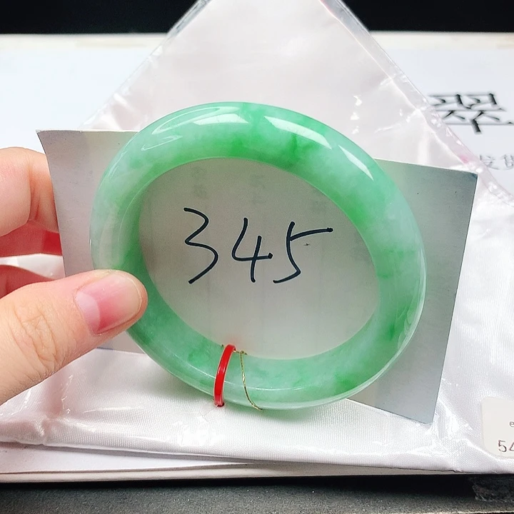 翡翠手镯未镶嵌缅甸天然a货手镯54+