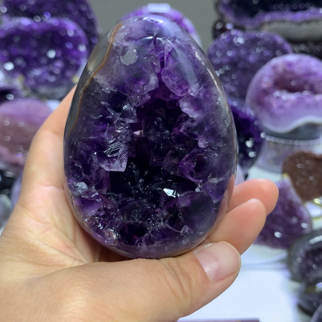 紫晶摆件未镶嵌水晶