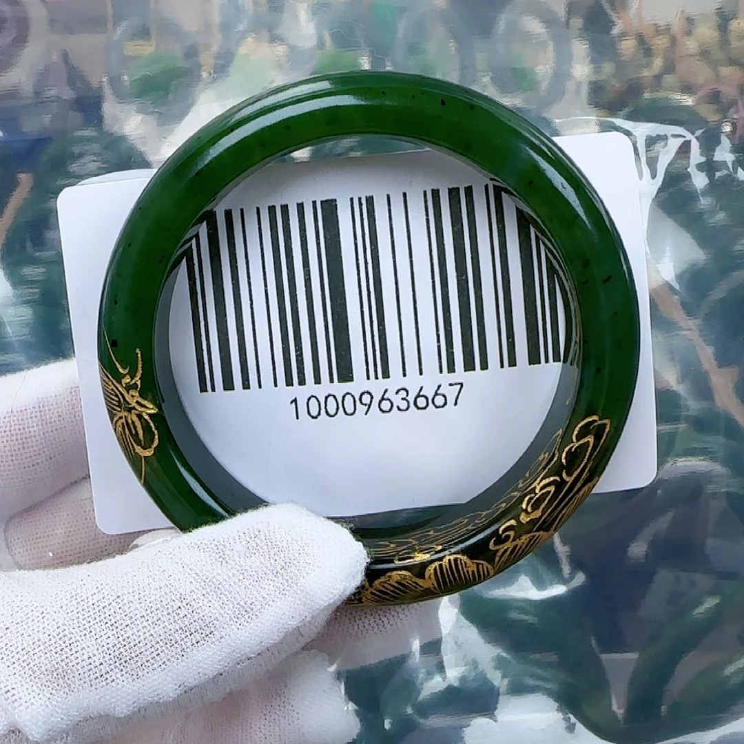 和田玉（碧玉）手镯未镶嵌5354