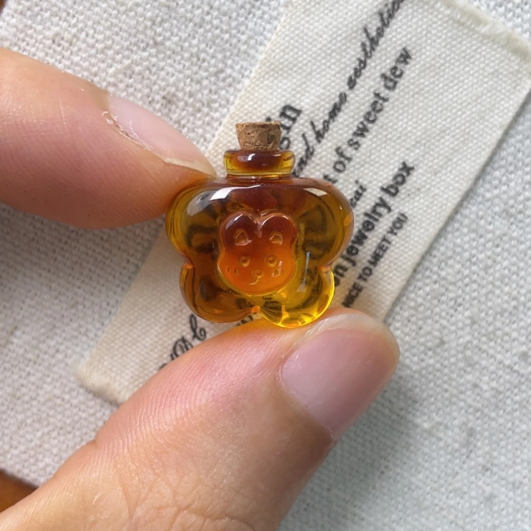 未镶嵌琥珀珠宝奇石兔子许愿瓶