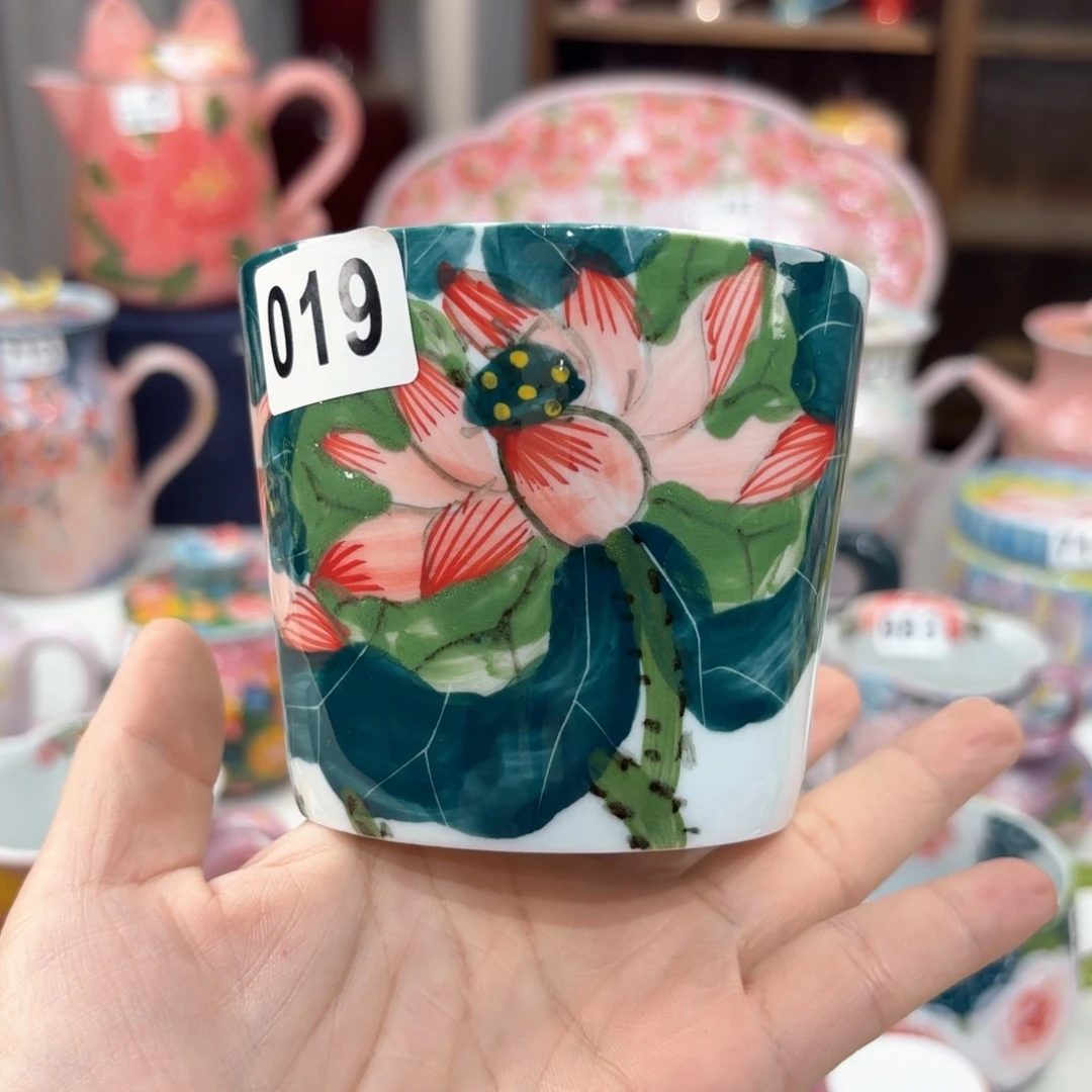 景德镇手绘高温釉下彩陶瓷茶具