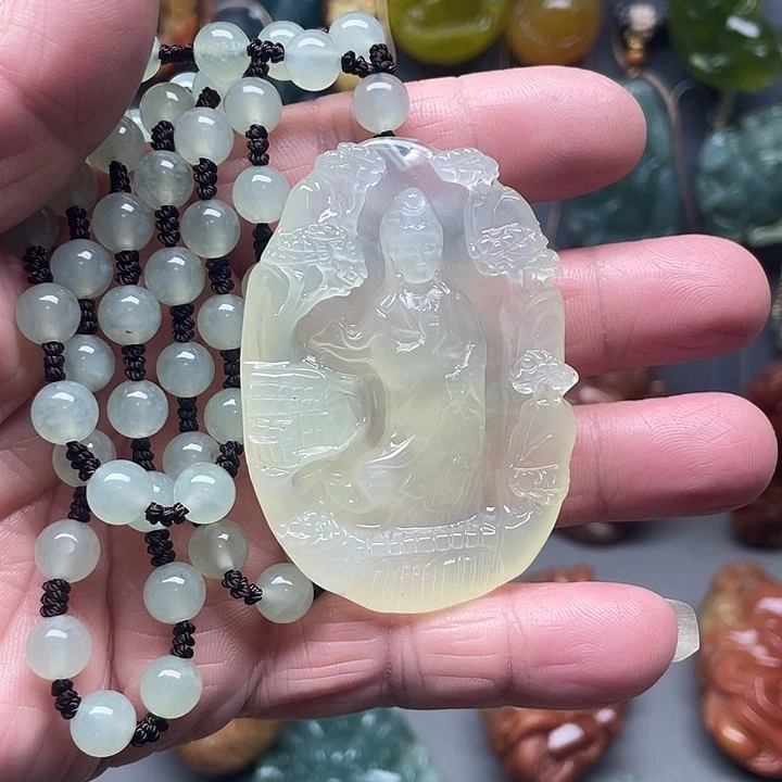 蛇纹石玉未镶嵌挂件