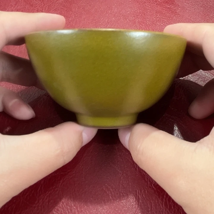 手工艺品琉璃景德镇柴窑茶叶末颜色釉主人杯