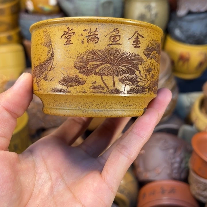 紫砂茶杯宜兴紫砂杯子