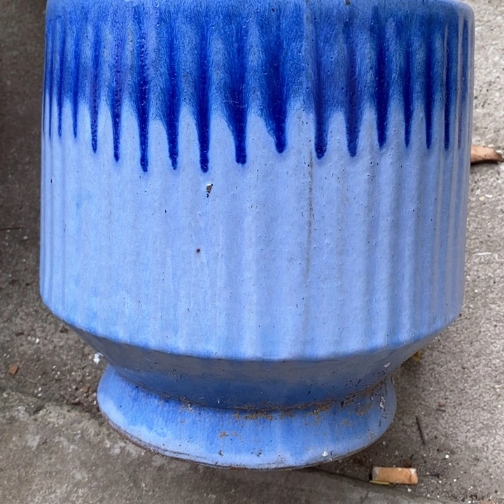 紫砂花盆高22口22瑕疵