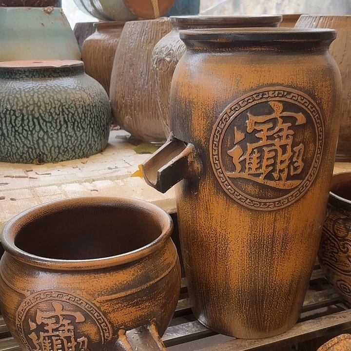 粗陶口径19/39，20/17进水口2.5厘米