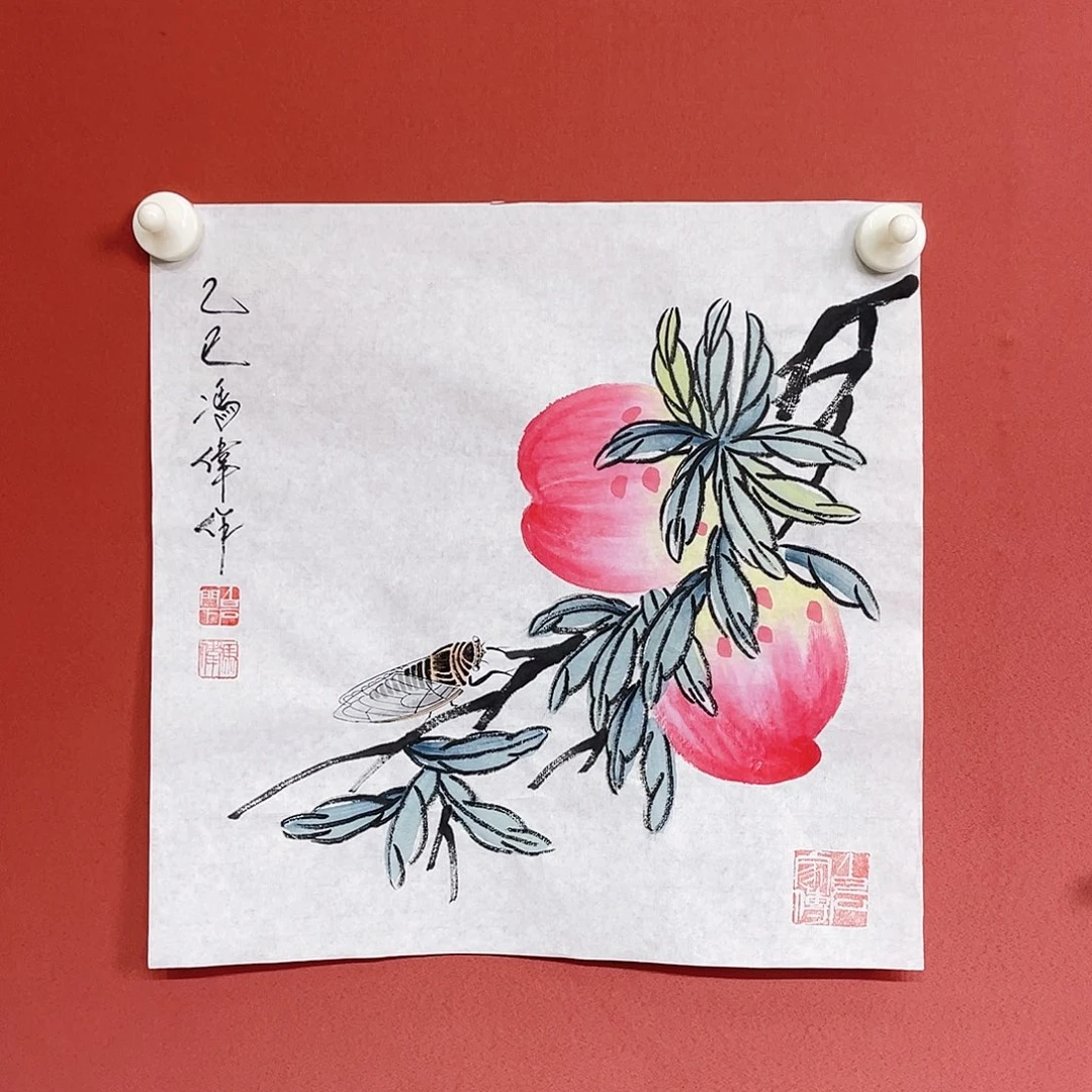 国画冯伟老师手绘国画作品音浩