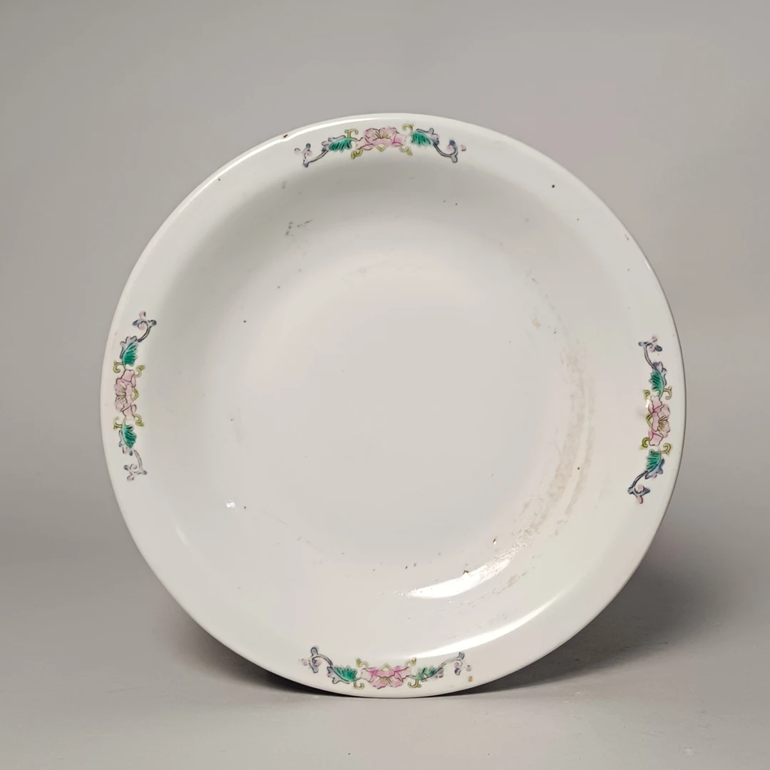 【010021891】近现代 粉彩花卉托盘