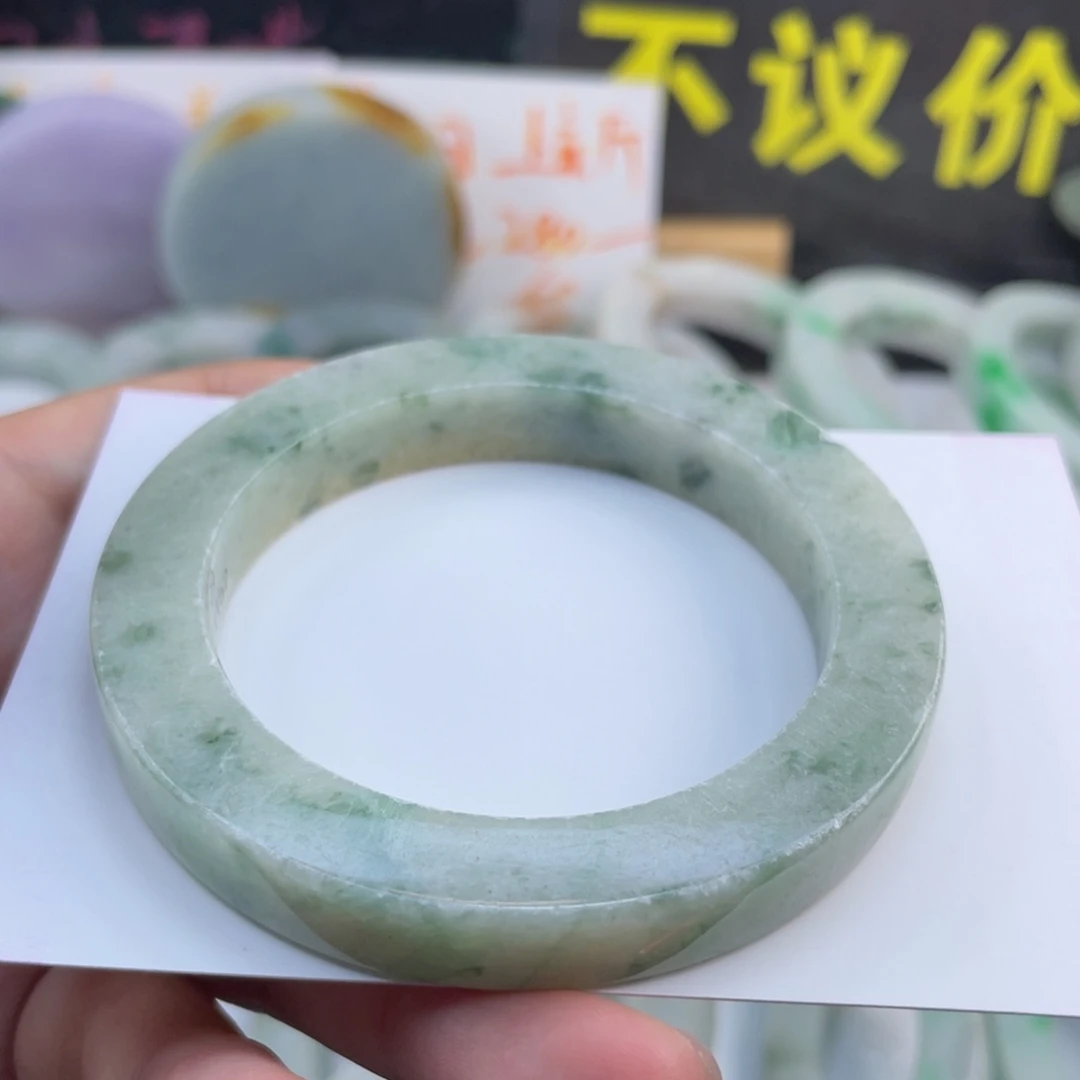 定制翡翠未镶嵌纯天然A货翡翠手镯