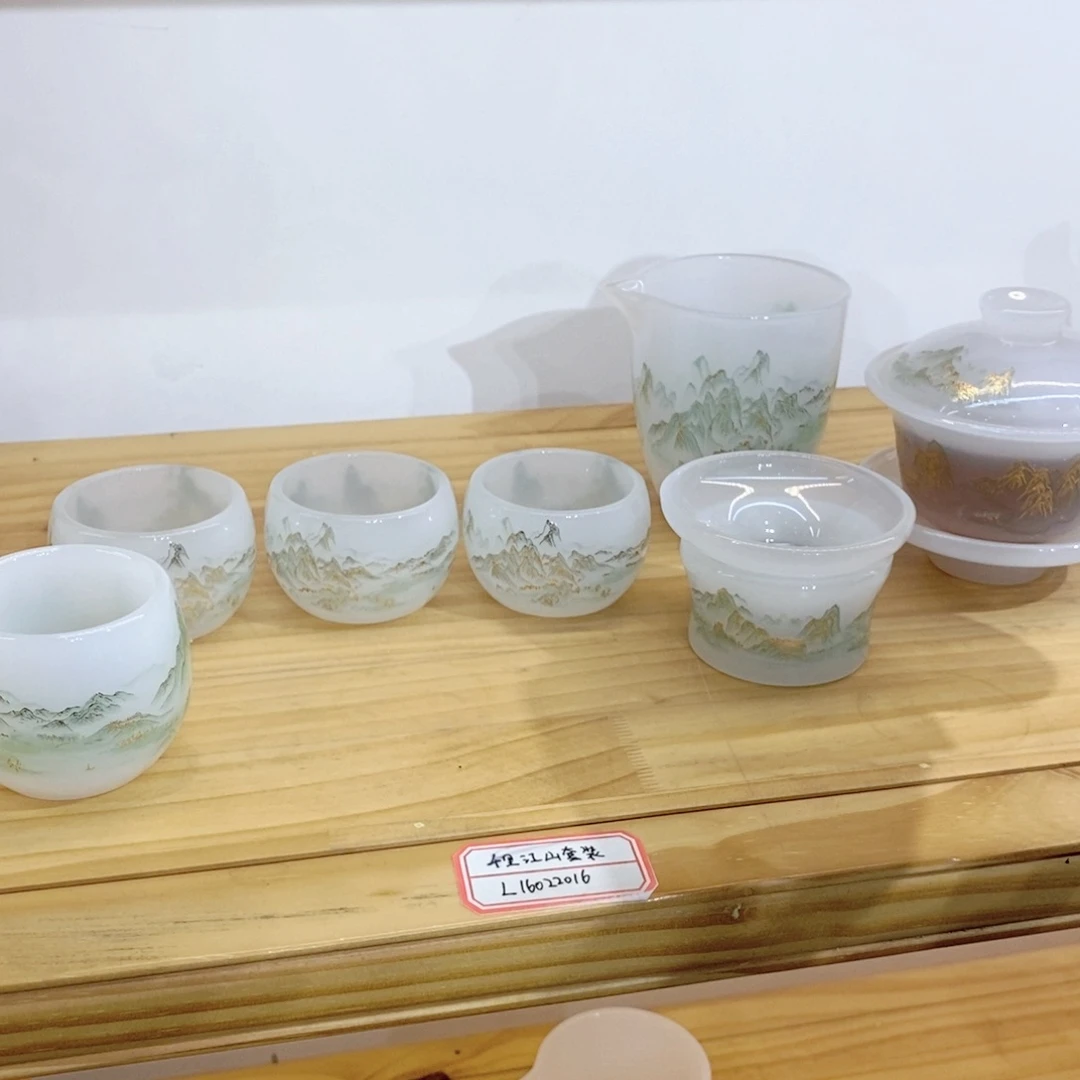 千里盖碗 公杯 茶漏 3客杯 主人杯1