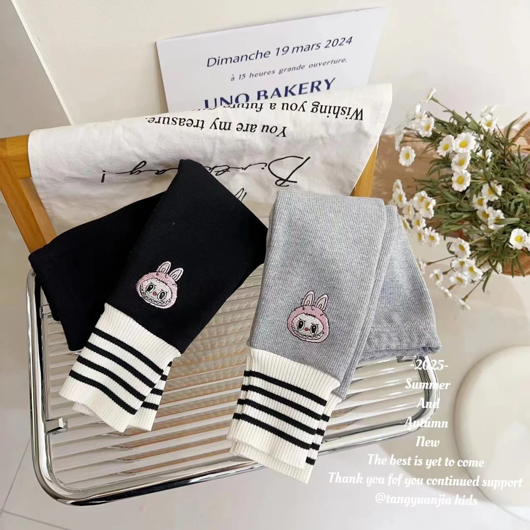 【百搭单品】汤圆家童装2025秋季新款韩系甜美加绒打底裤 YA-2486