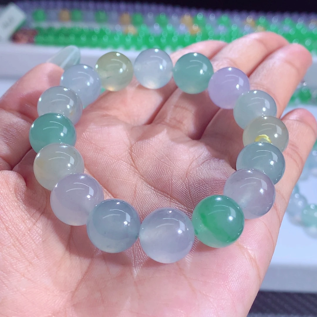 翡翠未镶嵌手链天然缅甸A货