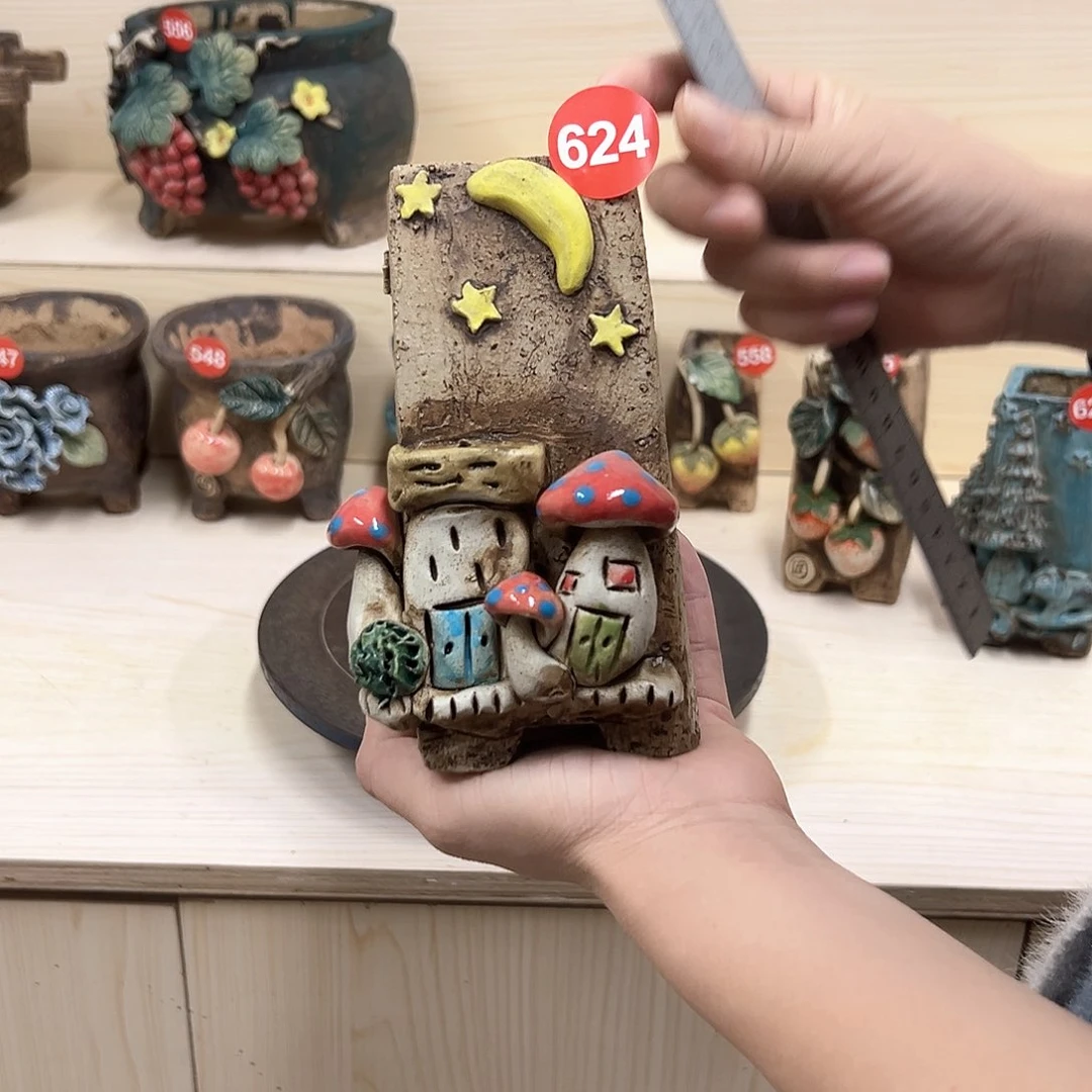 紫砂花盆624号内口5外高15