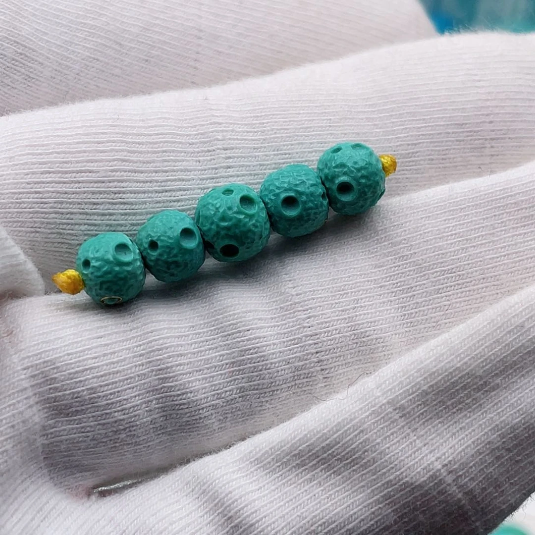 未镶嵌绿松石6-7m m