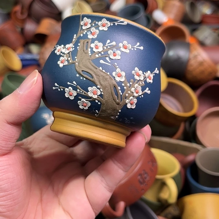 紫砂茶杯全手工紫砂主人杯