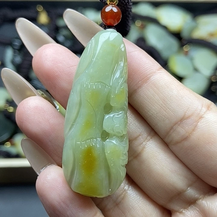 和田玉未镶嵌颈饰