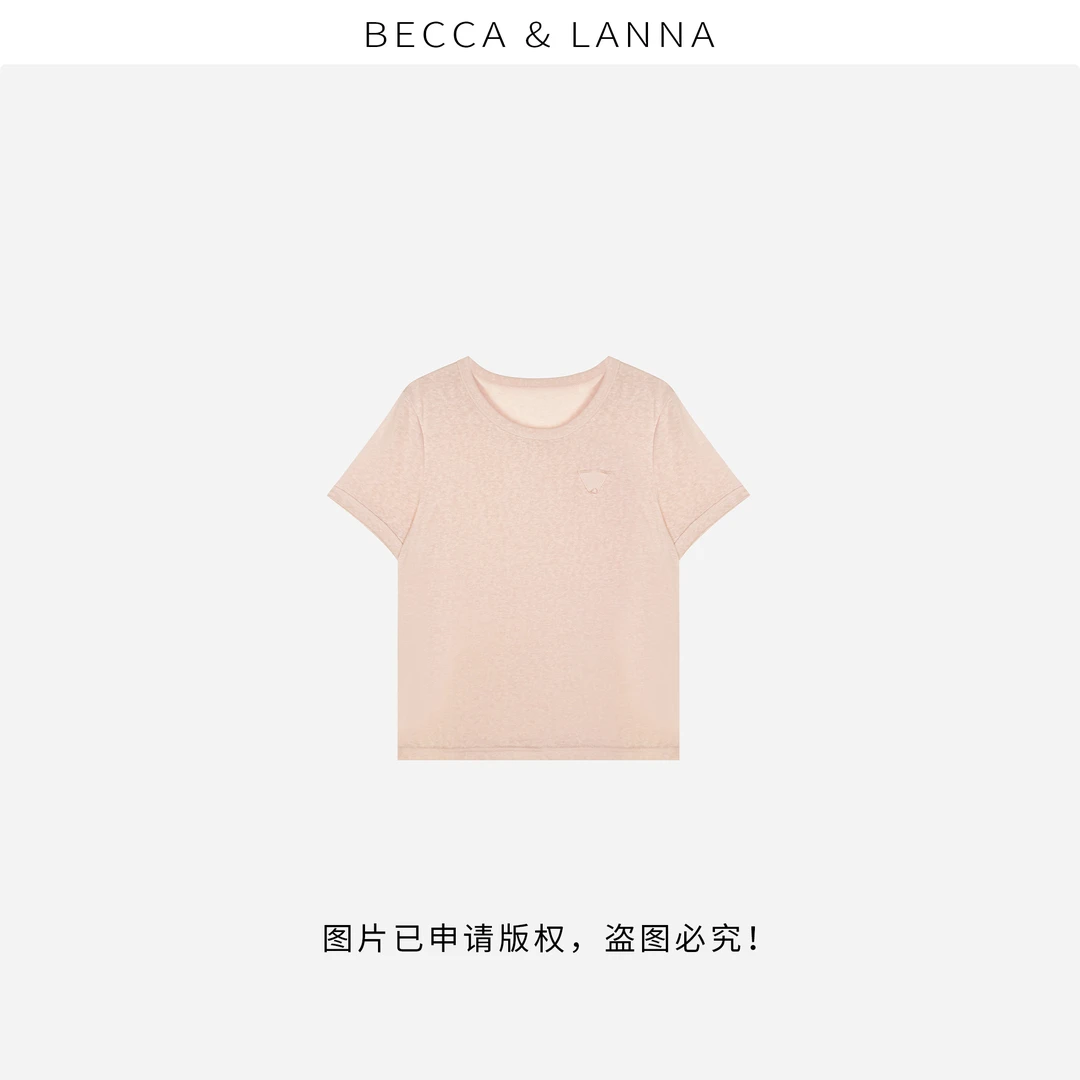 D0279 女士夏季休闲气质松弛圆领雨露麻T恤 女装Y84