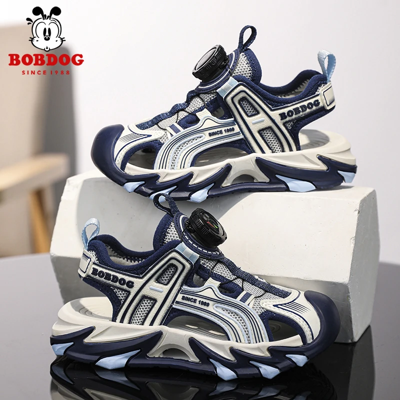 巴布豆新款夏季儿童凉鞋防滑软底男童沙滩鞋中大童鞋男孩鞋子学生