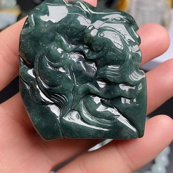 颈饰未镶嵌翡翠天然翡翠
