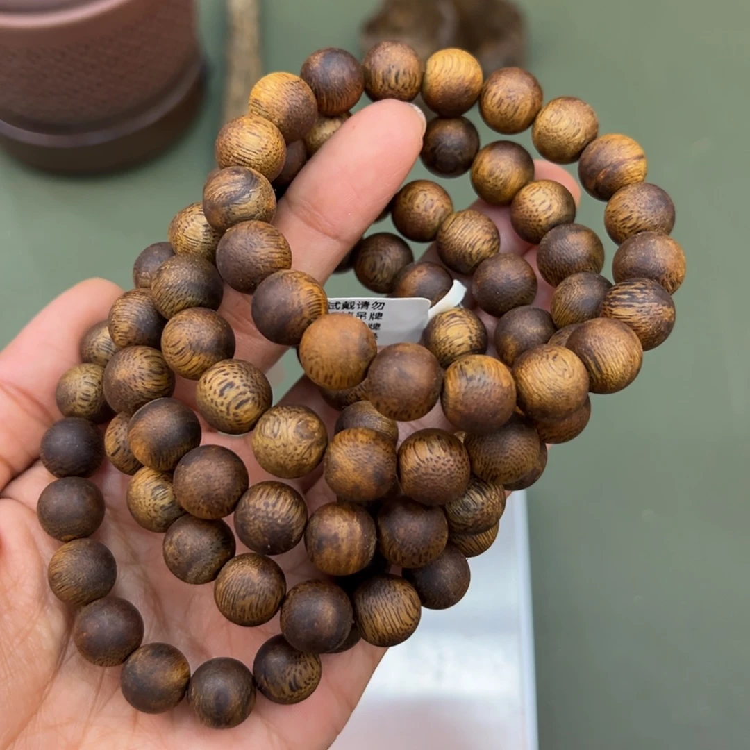 沉香手串乌身卡1.1/10g单圈多样性发一