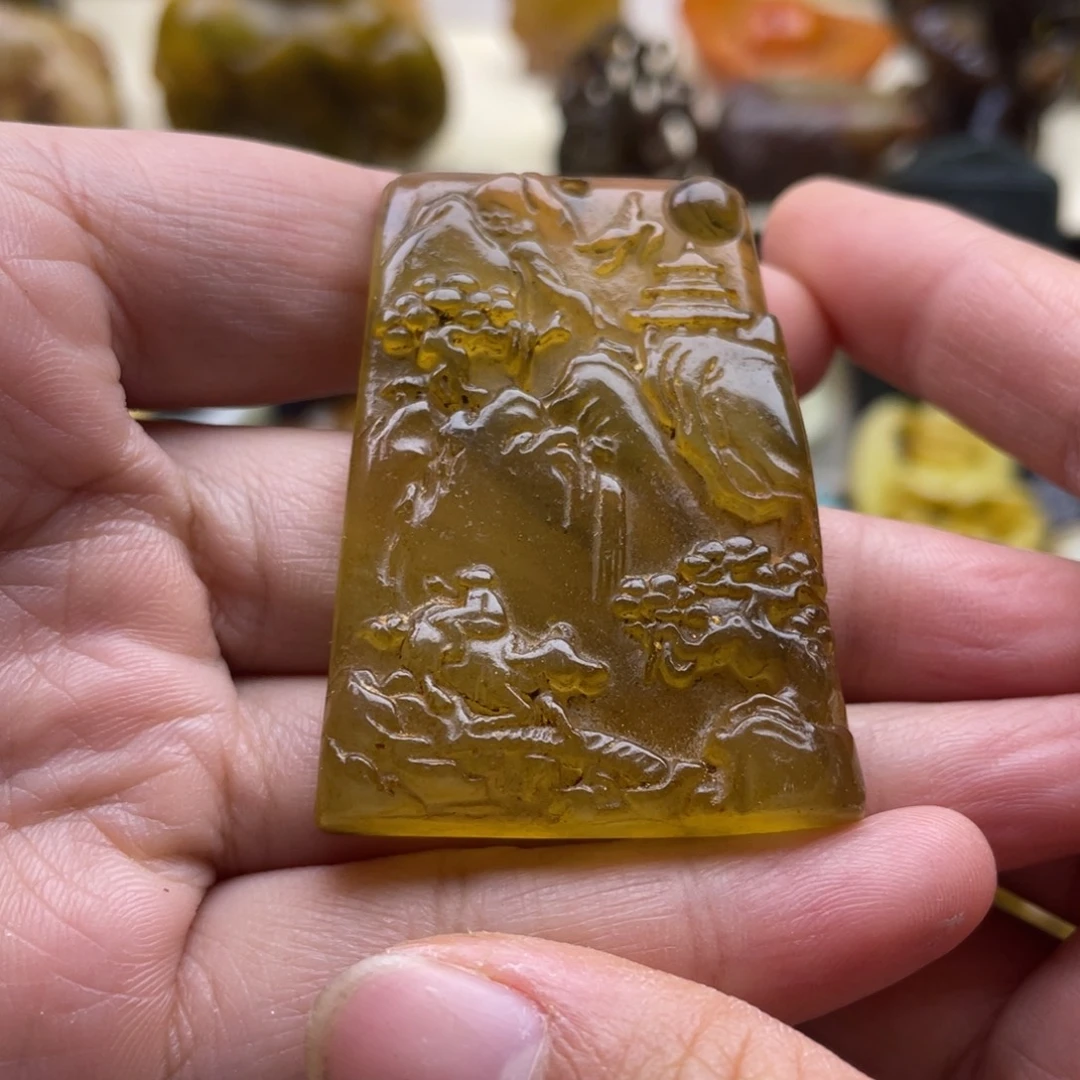 未镶嵌蛇纹石玉颈饰19