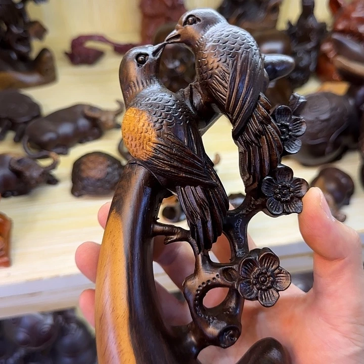 木黑檀木20双色喜上眉梢