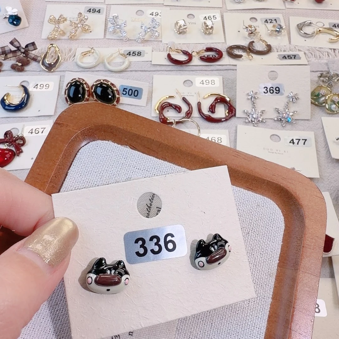 仿珍珠铜合金925银耳钉