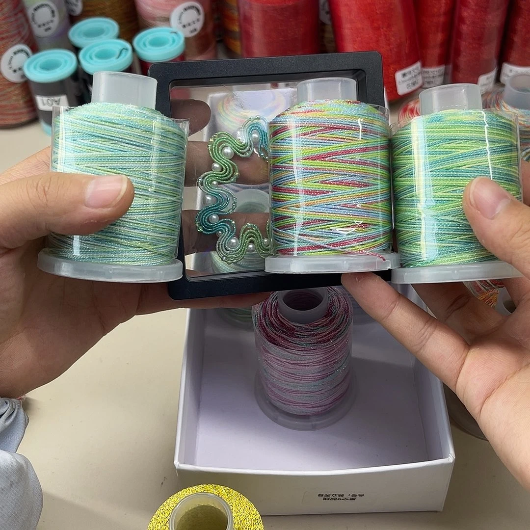 孤品A3 9股星空段染股线40g绿色系3个180m