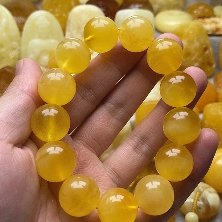 琥珀颈饰未镶嵌琥珀蜜蜡吊坠