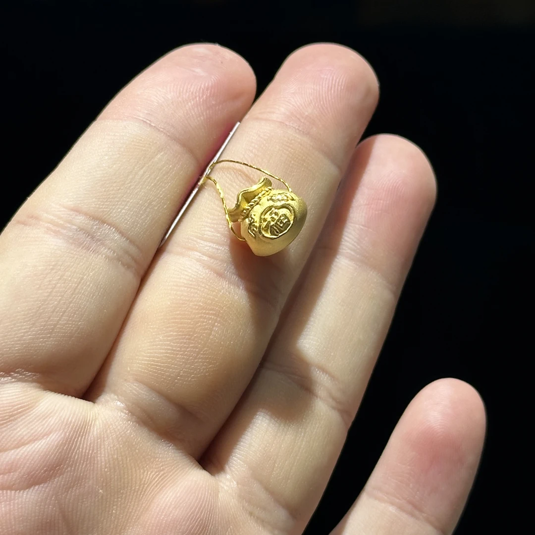 足金999 精品 纳福福袋通孔 1.196