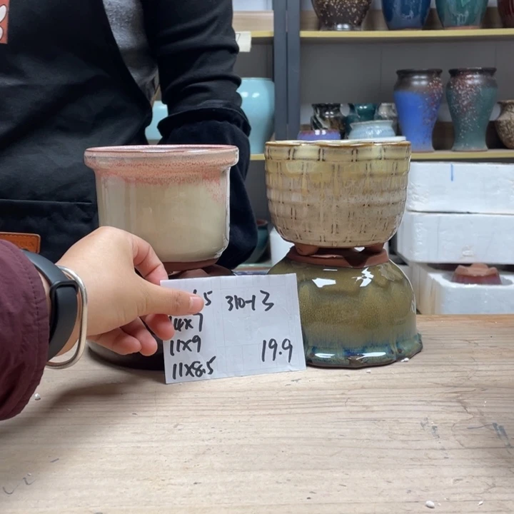 紫砂花盆多肉花盆微瑕13