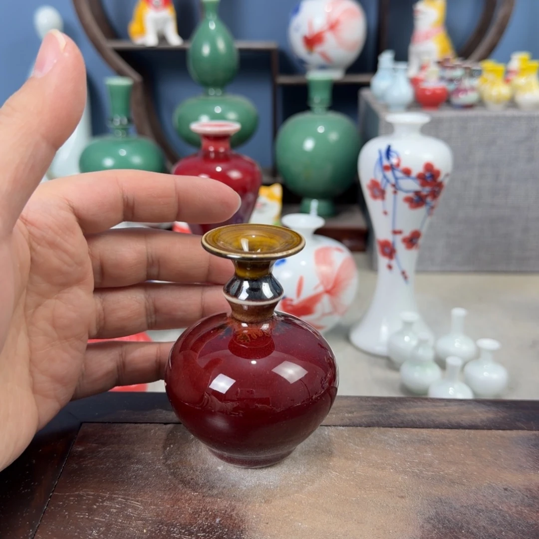 陶瓷手工小花器摆件
