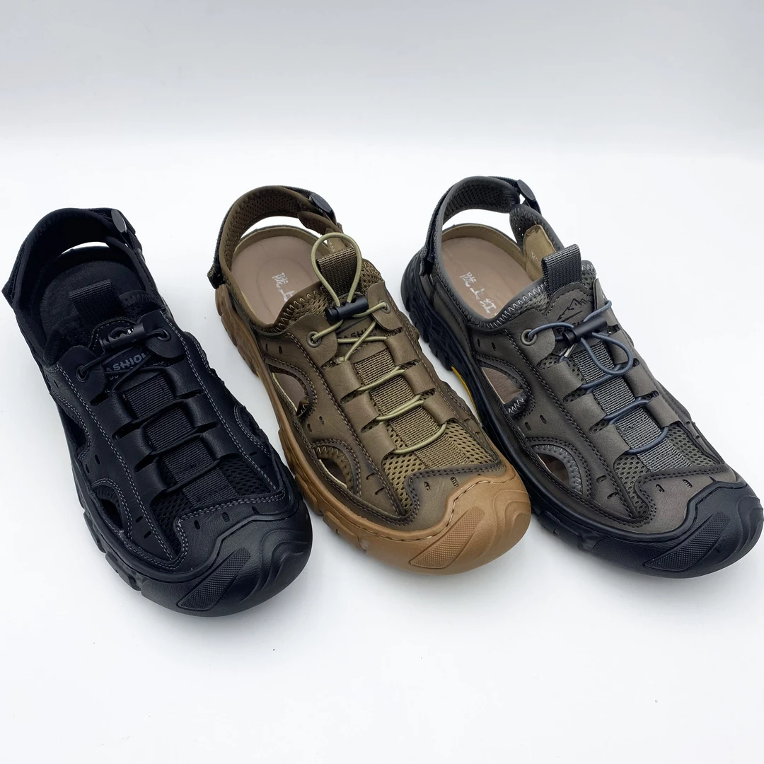 男士夏季凉鞋1606镂空网面时尚休闲百搭舒适透气沙滩男款洞洞鞋