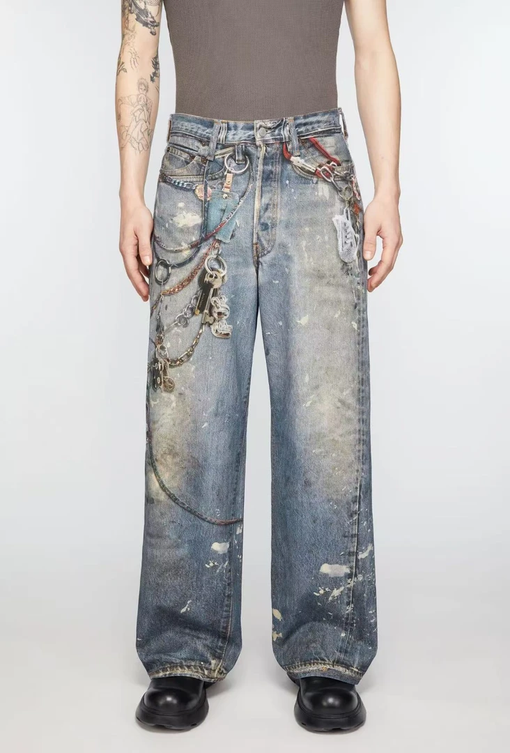 【完美主义绕道 】孤品断码微瑕牛仔裤 听主播贴的编码去拍