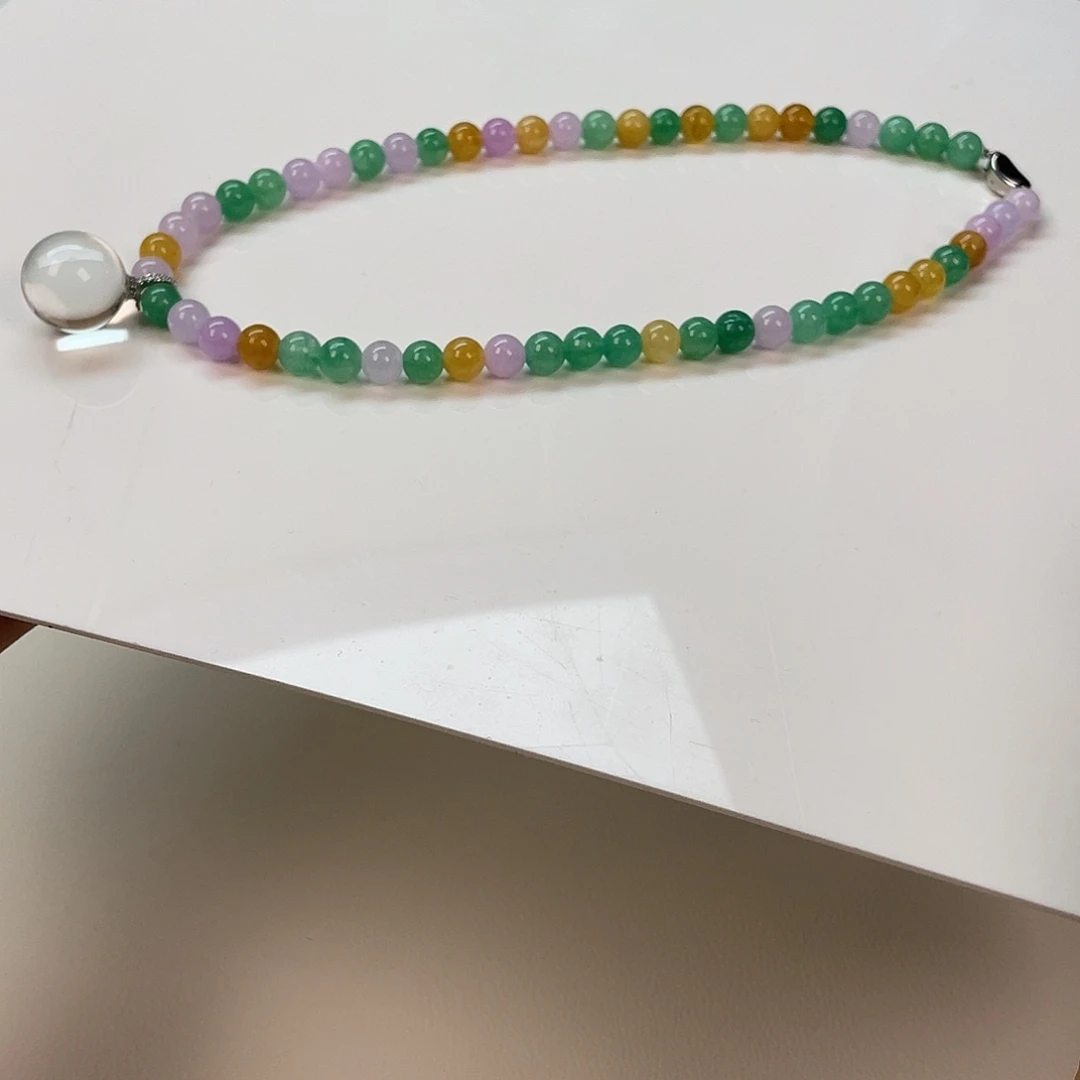 非金属项链白水球球套装2