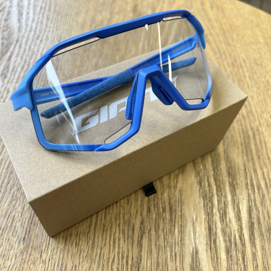 捷安特 骑行眼镜 Gale 疾风 渐变双色蓝变色一体片