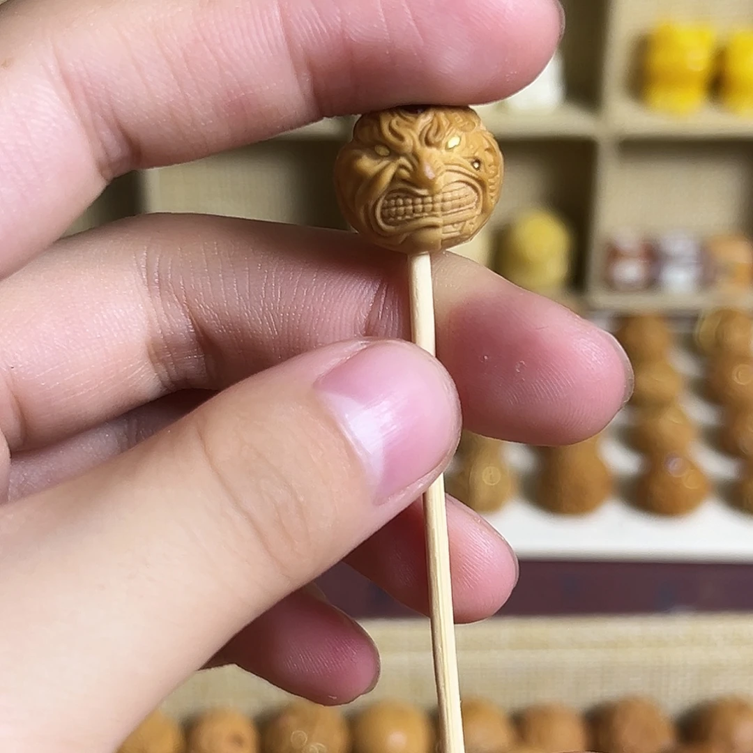 吊坠猴头核桃镶嵌单颗恶僧系列