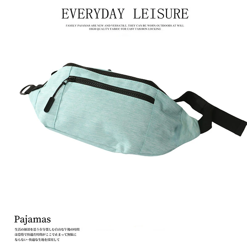 新款简约大容量腰包02238时尚百搭休闲多功能运动户外骑行