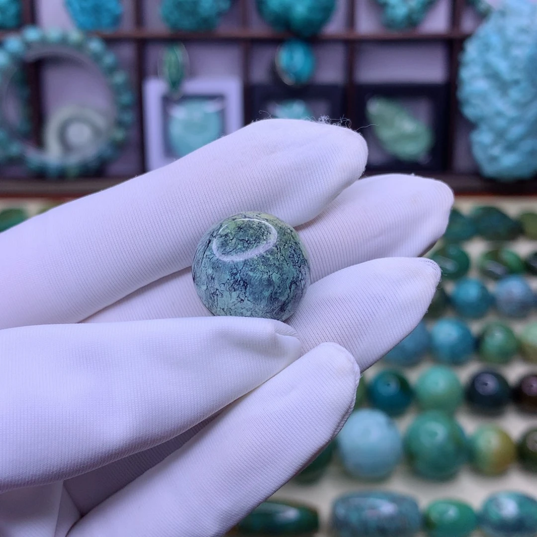 绿松石未镶嵌圆珠